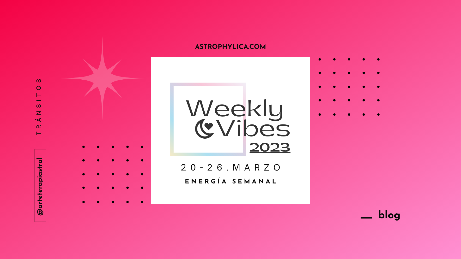 Weekly Vibes : 20-26 MAR 2023